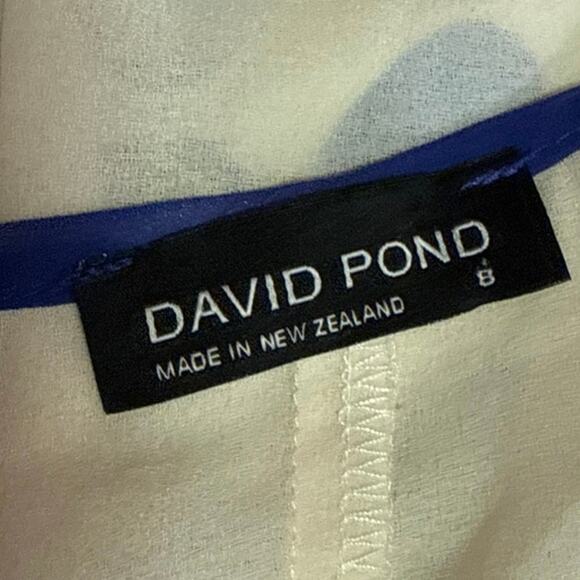 David Pond Multicolor Silk Polka Dots Retro Embellished Tank Blouse Top Size 8 - Picture 4 of 5